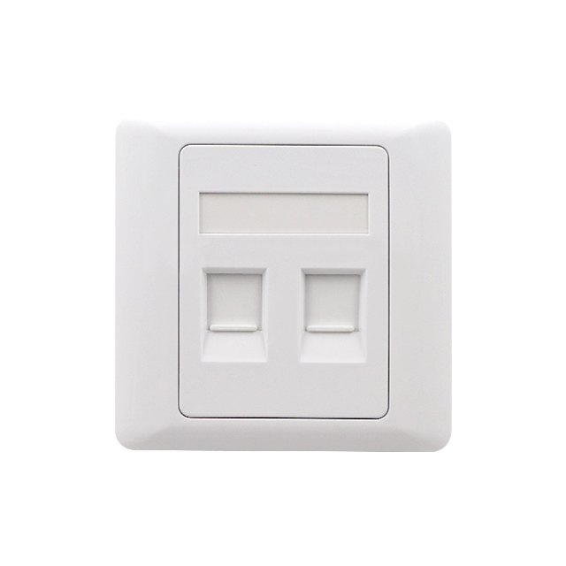 86 Type frontplade 2 port med lukker