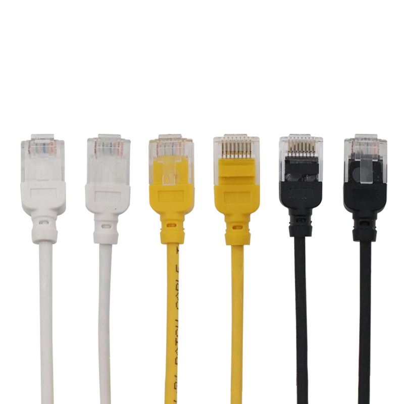 Cat6a UTP 30AWG LSZH Bare kobber slank patch -ledning