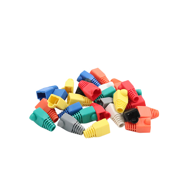 Farverig blød plast RJ45 Modulær plug boot til Cat5e Cat6