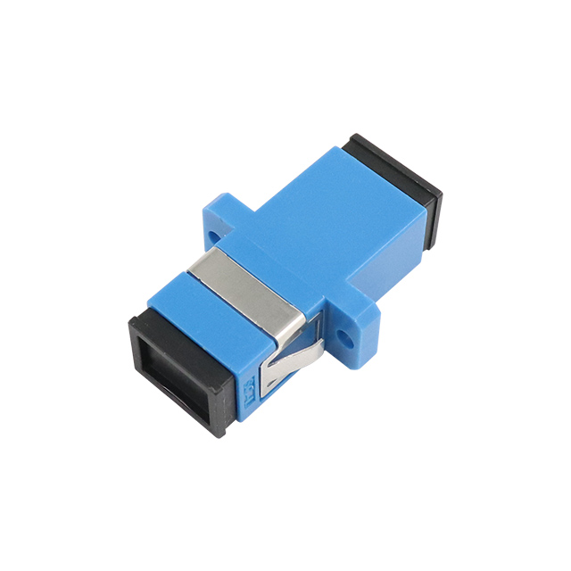 SC UPC enkelttilstand simplex fiberoptisk adapter med flange
