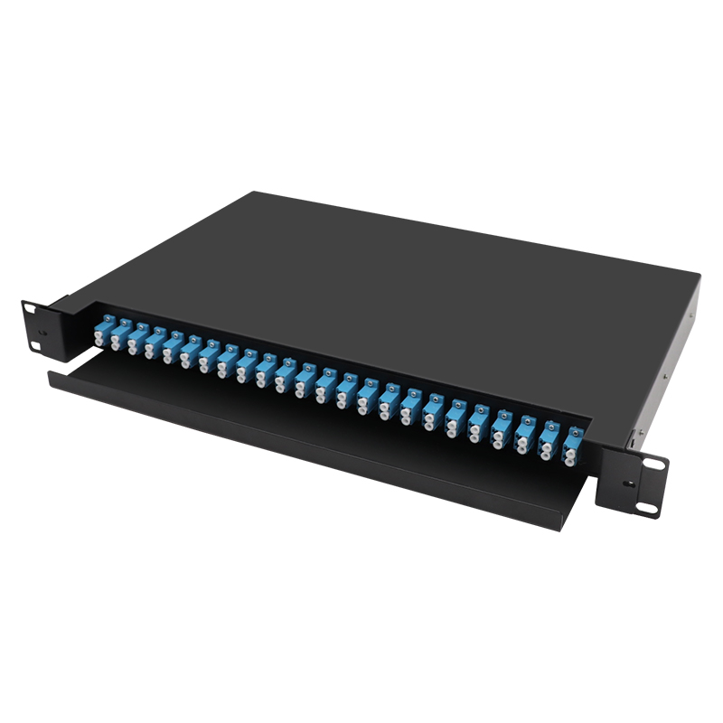 24 Port 48 kerner LC UPC Duplex Patch Panel glidetype