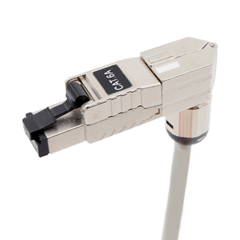 CAT6A STP 90-graders værktøjsløst netværksmodul